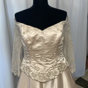 Vintage Wedding gown  Renaissance feel